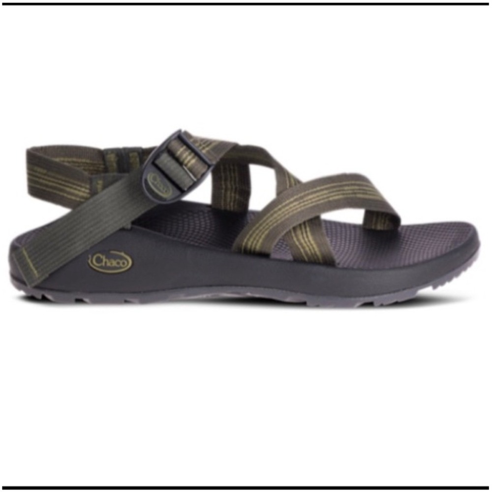 Chaco Z/1 Classic Sandals Mens Size 9 Olive Green Black Excellent Sport Hiking
